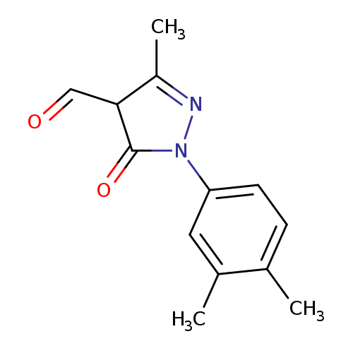 O=CC1C(=NN(C1=O)c1ccc(c(c1)C)C)C