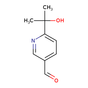 O=Cc1ccc(nc1)C(O)(C)C