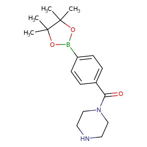 O=C(c1ccc(cc1)B1OC(C(O1)(C)C)(C)C)N1CCNCC1