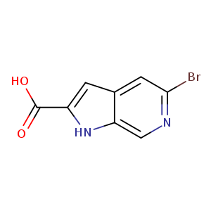 Brc1ncc2c(c1)cc([nH]2)C(=O)O