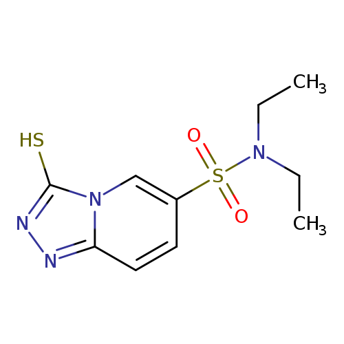 CCN(S(=O)(=O)c1ccc2n(c1)c(S)nn2)CC
