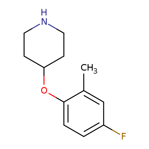 Fc1ccc(c(c1)C)OC1CCNCC1