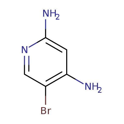 Nc1ncc(c(c1)N)Br