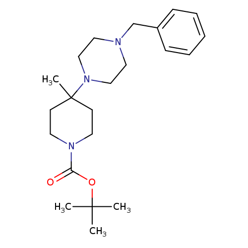 O=C(N1CCC(CC1)(C)N1CCN(CC1)Cc1ccccc1)OC(C)(C)C