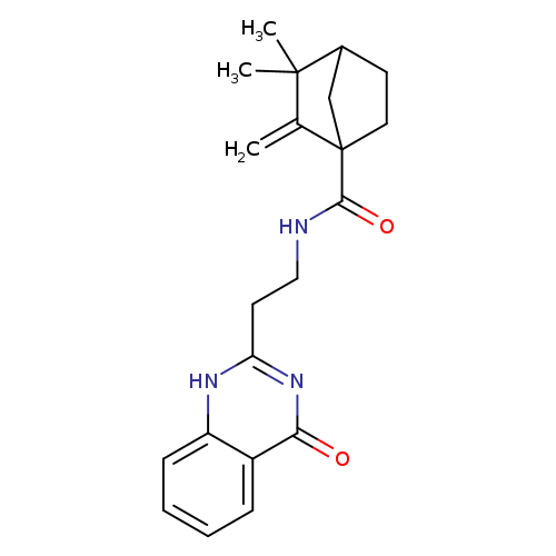 O=C(C12CCC(C1)C(C2=C)(C)C)NCCc1nc(=O)c2c([nH]1)cccc2