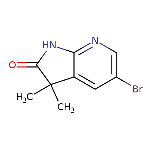 O=C1Nc2c(C1(C)C)cc(cn2)Br