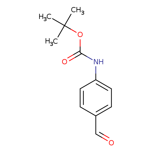 O=Cc1ccc(cc1)NC(=O)OC(C)(C)C