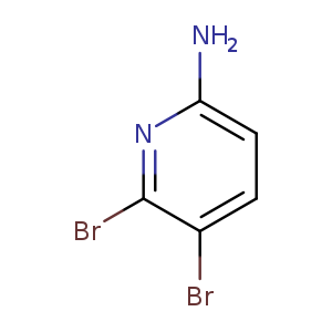 Nc1ccc(c(n1)Br)Br