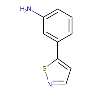 Nc1cccc(c1)c1ccns1