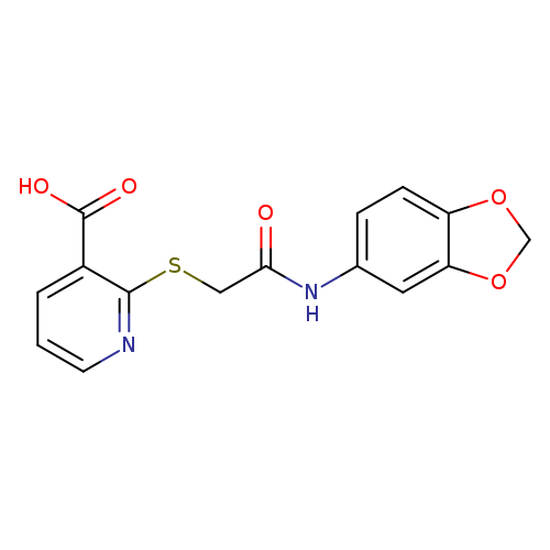 O=C(Nc1ccc2c(c1)OCO2)CSc1ncccc1C(=O)O