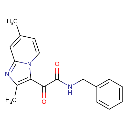 Cc1ccn2c(c1)nc(c2C(=O)C(=O)NCc1ccccc1)C