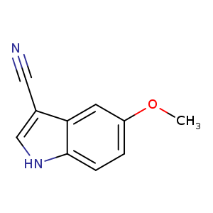 COc1ccc2c(c1)c(C#N)c[nH]2