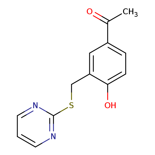 Oc1ccc(cc1CSc1ncccn1)C(=O)C