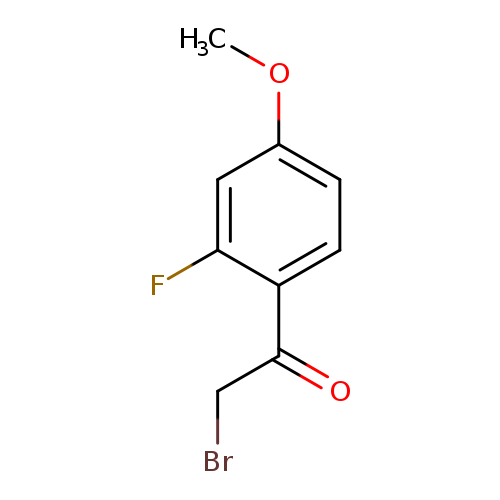 BrCC(=O)c1ccc(cc1F)OC