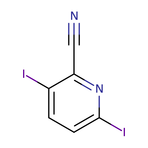 N#Cc1nc(I)ccc1I
