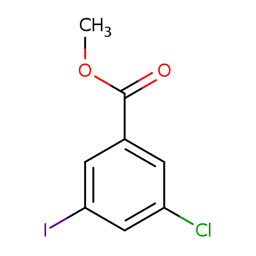 COC(=O)c1cc(Cl)cc(c1)I