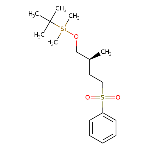 C[C@H](CO[Si](C(C)(C)C)(C)C)CCS(=O)(=O)c1ccccc1