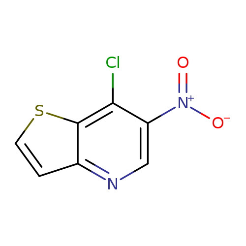 [O-][N+](=O)c1cnc2c(c1Cl)scc2