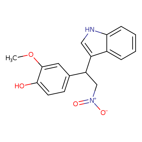 COc1cc(ccc1O)C(c1c[nH]c2c1cccc2)C[N+](=O)[O-]