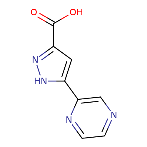 OC(=O)c1n[nH]c(c1)c1cnccn1