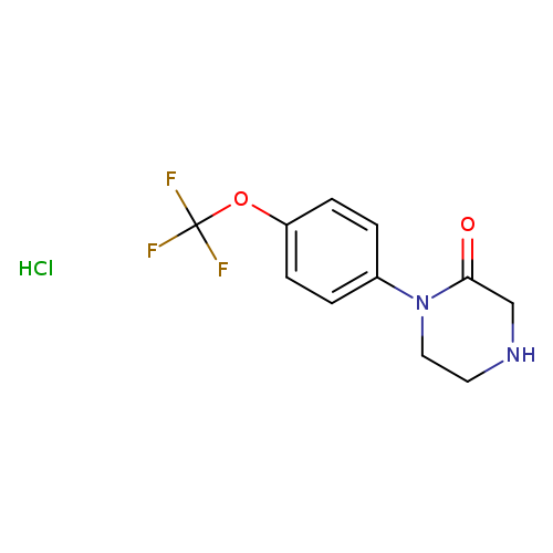 O=C1CNCCN1c1ccc(cc1)OC(F)(F)F.Cl