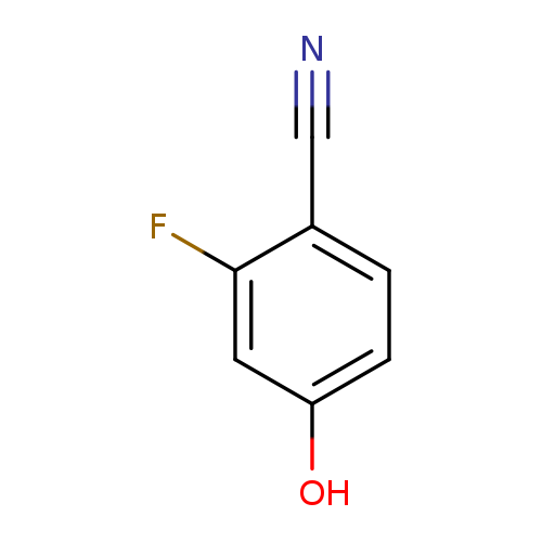 N#Cc1ccc(cc1F)O