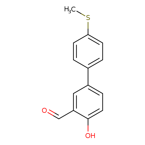 CSc1ccc(cc1)c1ccc(c(c1)C=O)O