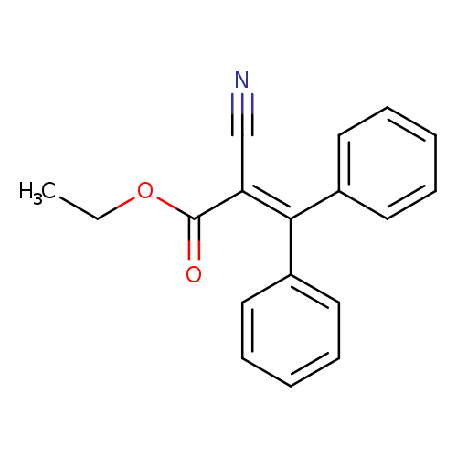 CCOC(=O)C(=C(c1ccccc1)c1ccccc1)C#N