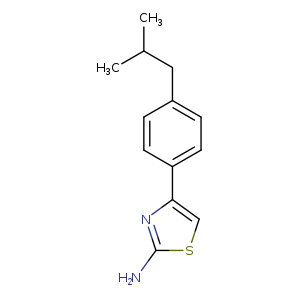CC(Cc1ccc(cc1)c1csc(n1)N)C
