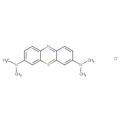 CN(c1ccc2c(c1)[s+]c1c(n2)ccc(c1)N(C)C)C.[Cl-]