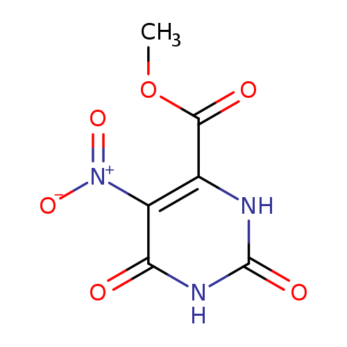 COC(=O)c1[nH]c(=O)[nH]c(=O)c1[N+](=O)[O-]