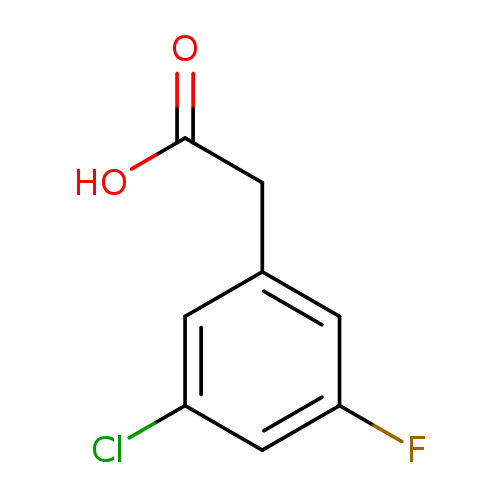 OC(=O)Cc1cc(F)cc(c1)Cl