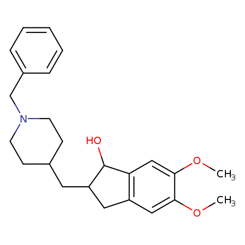 COc1cc2c(cc1OC)CC(C2O)CC1CCN(CC1)Cc1ccccc1