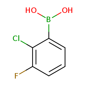 OB(c1cccc(c1Cl)F)O