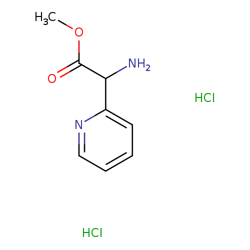 COC(=O)C(c1ccccn1)N.Cl.Cl