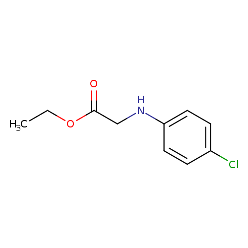 CCOC(=O)CNc1ccc(cc1)Cl