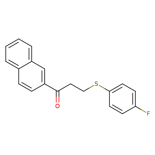 Fc1ccc(cc1)SCCC(=O)c1ccc2c(c1)cccc2