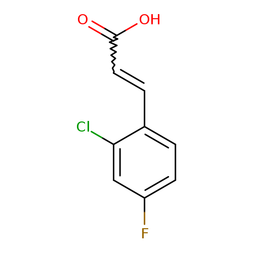 OC(=O)C=Cc1ccc(cc1Cl)F