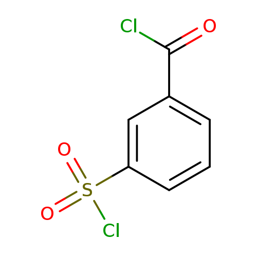 ClC(=O)c1cccc(c1)S(=O)(=O)Cl