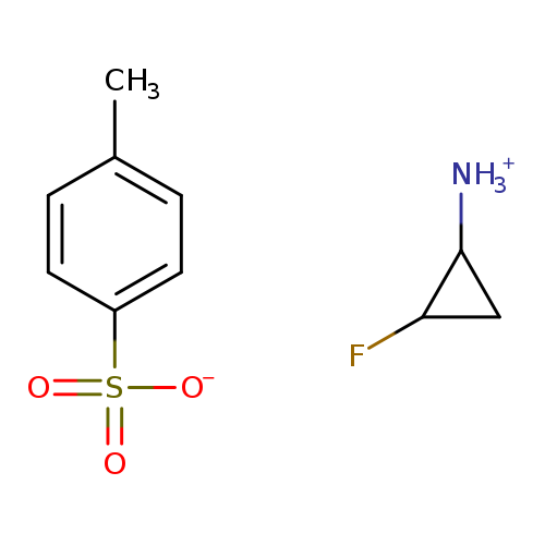 Cc1ccc(cc1)S(=O)(=O)[O-].FC1CC1[NH3+]