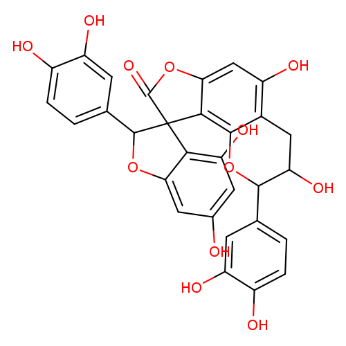 Oc1cc(O)c2c(c1)OC(C12C(=O)Oc2c1c1OC(c3ccc(c(c3)O)O)C(Cc1c(c2)O)O)c1ccc(c(c1)O)O