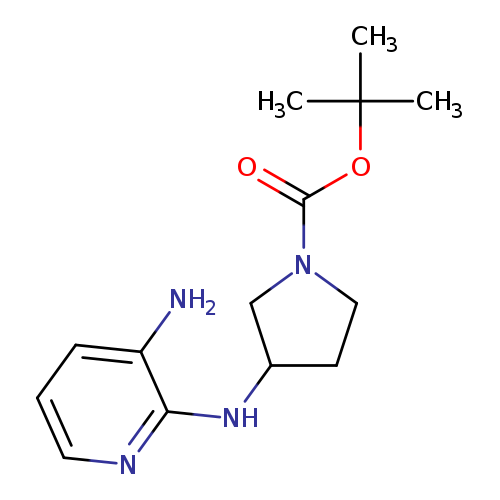 O=C(N1CCC(C1)Nc1ncccc1N)OC(C)(C)C