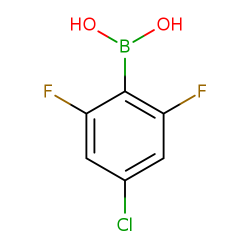 OB(c1c(F)cc(cc1F)Cl)O