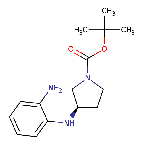 O=C(N1CC[C@H](C1)Nc1ccccc1N)OC(C)(C)C