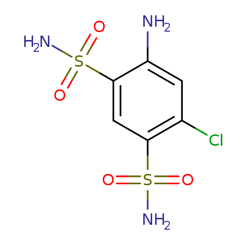 Nc1cc(Cl)c(cc1S(=O)(=O)N)S(=O)(=O)N