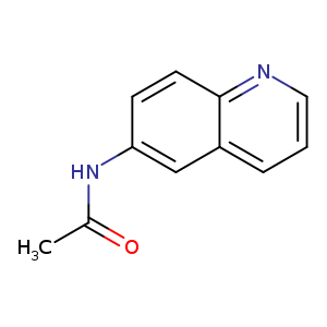 CC(=O)Nc1ccc2c(c1)cccn2