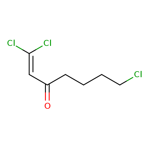 ClCCCCC(=O)C=C(Cl)Cl