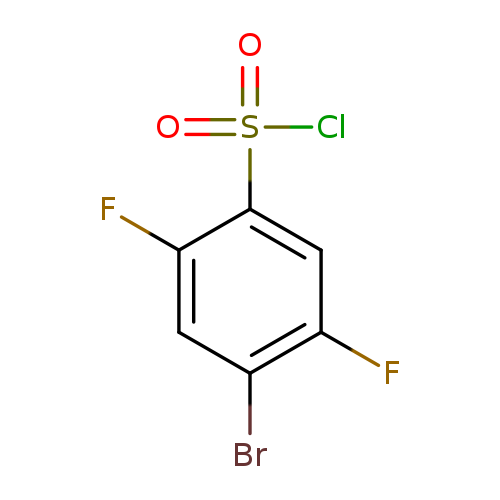 Fc1cc(c(cc1Br)F)S(=O)(=O)Cl