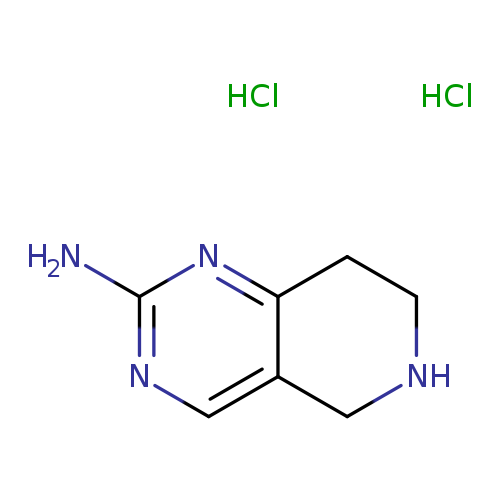 Nc1ncc2c(n1)CCNC2.Cl.Cl
