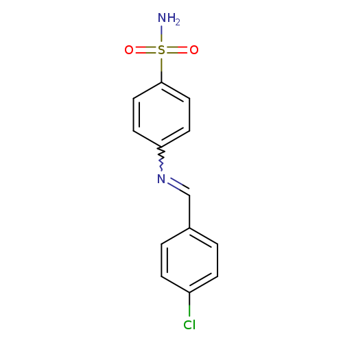 Clc1ccc(cc1)C=Nc1ccc(cc1)S(=O)(=O)N